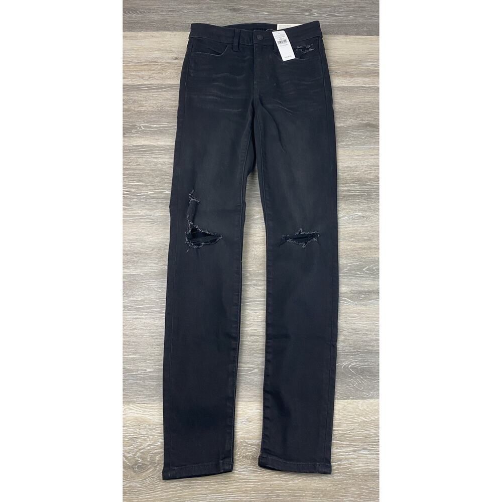 NWT American Eagle Super‎ Hi Rise Legging Jeans Next Level Stretch Size 2 Black